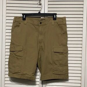 Carhartt Tan Relax Fit Cargo Work Shorts Size 36